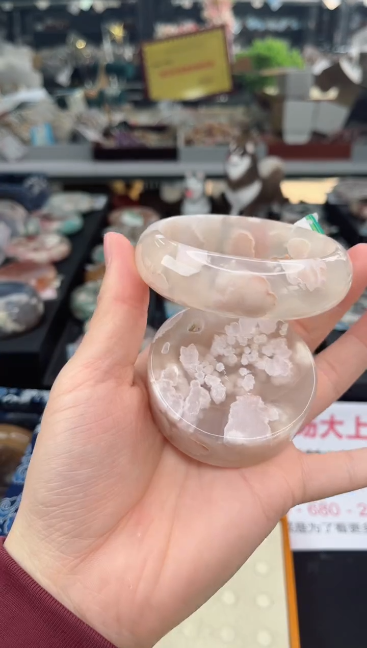 【闪购商品】石英质玉手镯未镶嵌61圈口（赠品镯心）3658092