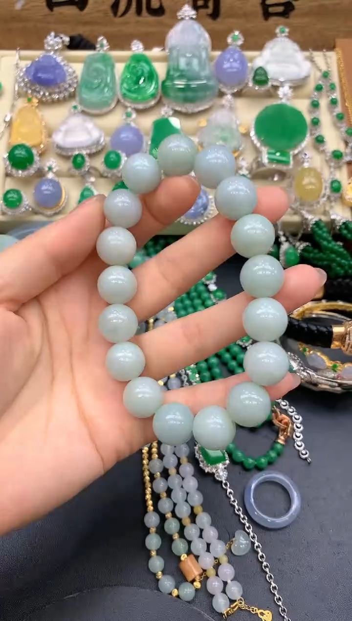 【闪购商品】翡翠手串未镶嵌44-中国好珍宝