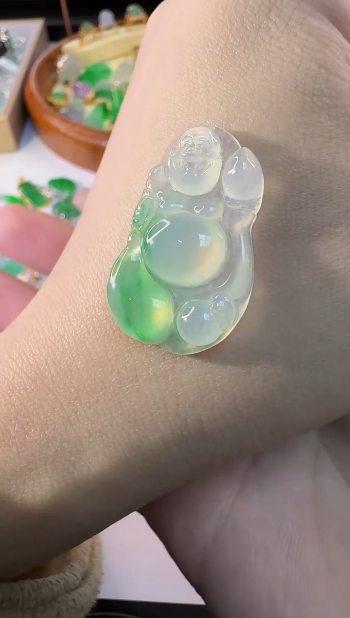 【闪购商品】翡翠颈饰未镶嵌缅甸翡翠A货挂件