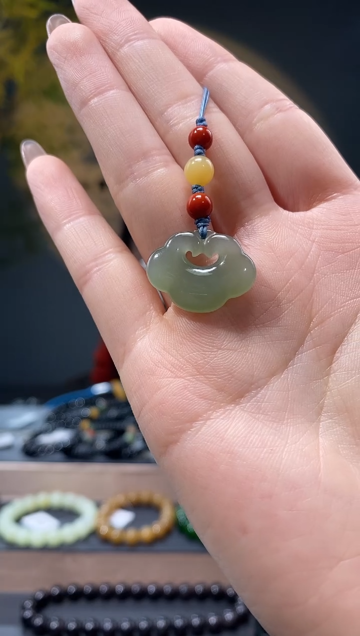 【闪购商品】和田玉-未镶嵌晴水平安锁