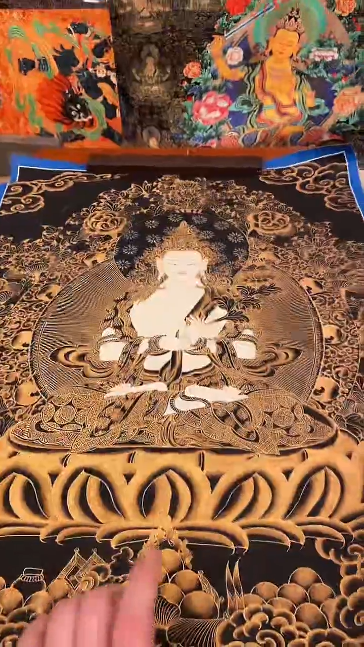 装裱画精美唐卡tk16116