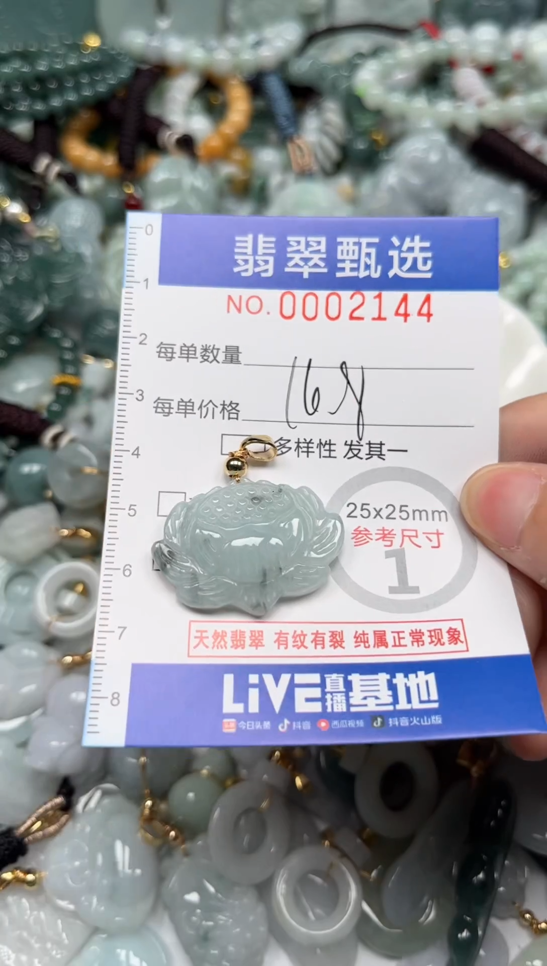 【闪购商品】翡翠颈饰未镶嵌00..2144