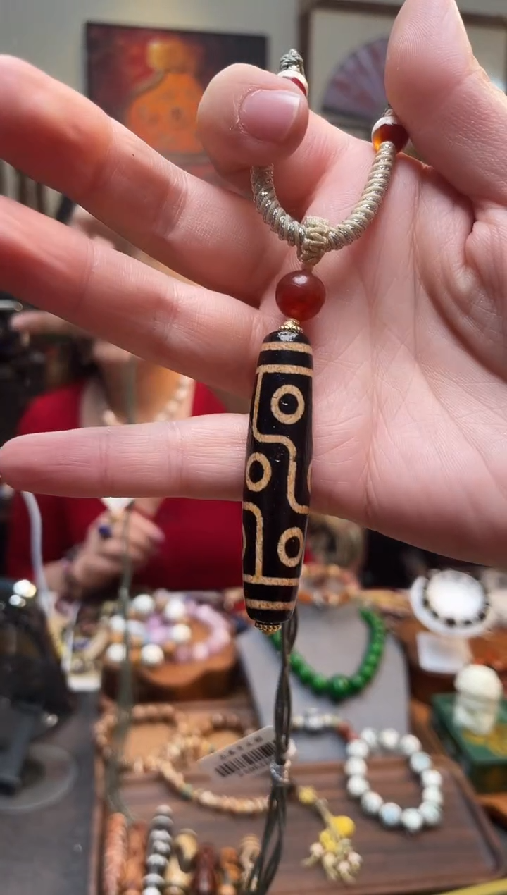 【闪购商品】柏香籽/百香籽吊坠0213-16红花9眼项链