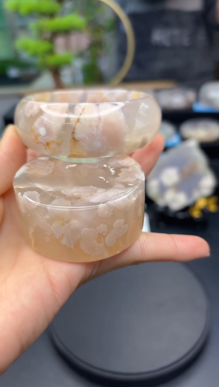 【闪购商品】石英质玉手镯未镶嵌C508(59圈赠送镯心)