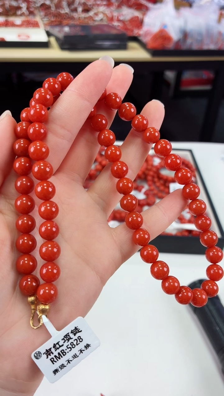 南红玛瑙瓦西女神链8+未镶嵌一个/条