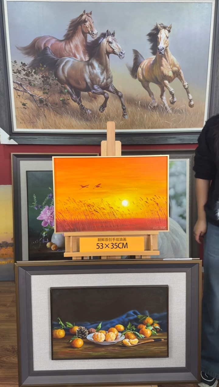 油画【21号】约53*35cm丨朝鲜原创纯手绘孤品油画丨顺丰包邮