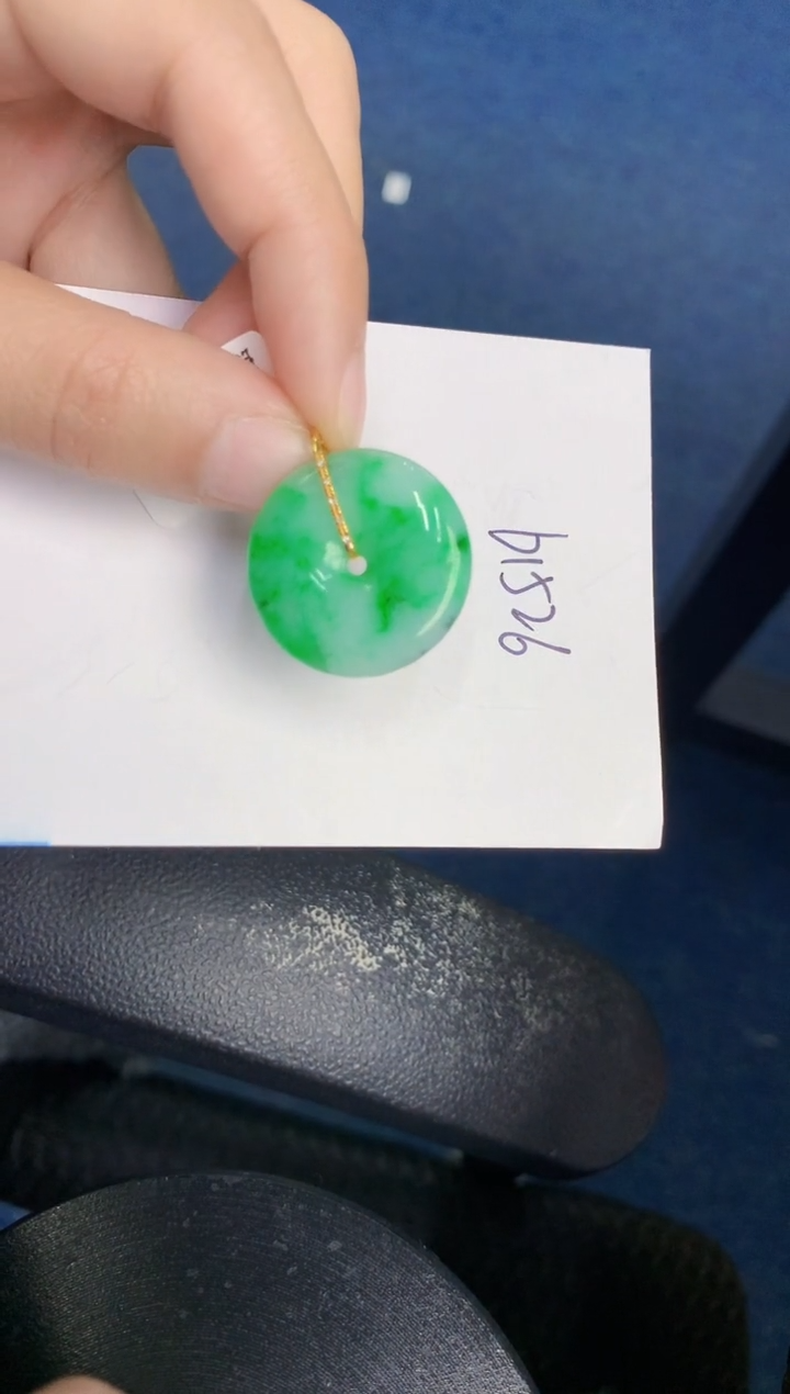 【闪购商品】翡翠颈饰18K金镶嵌000000000