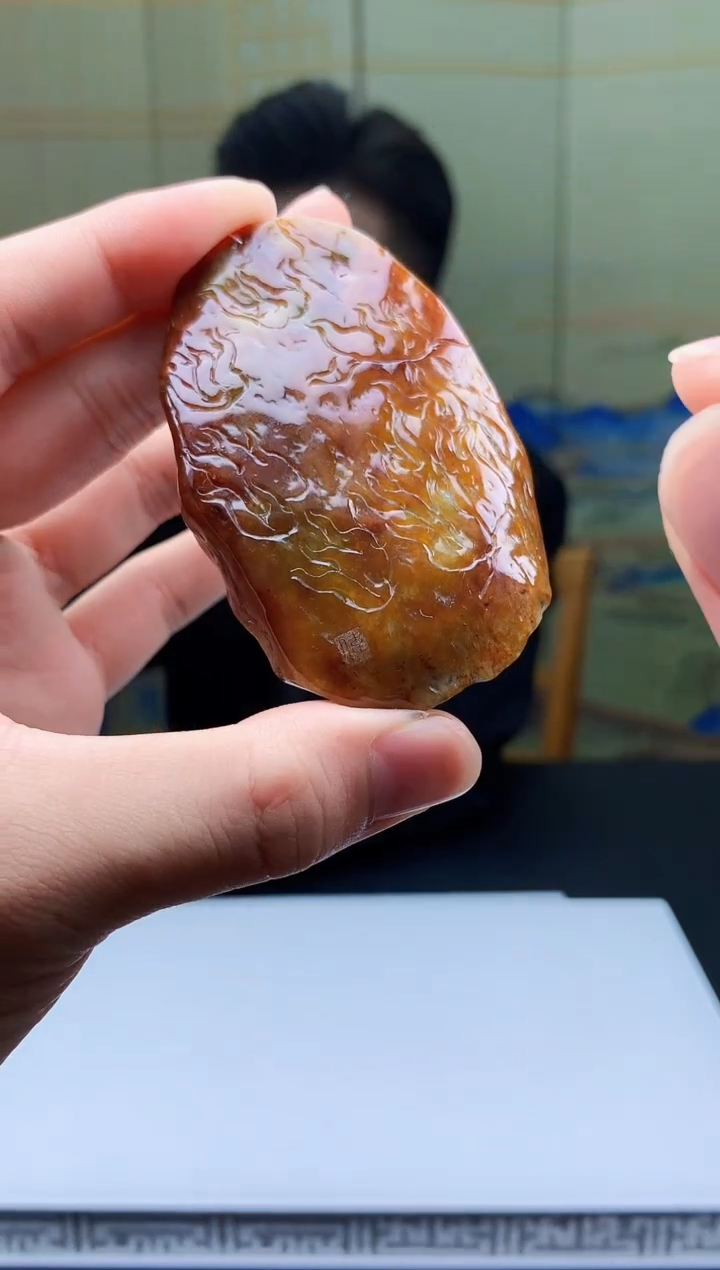 【闪购商品】定制翡翠未镶嵌5154bb-毛货挂件