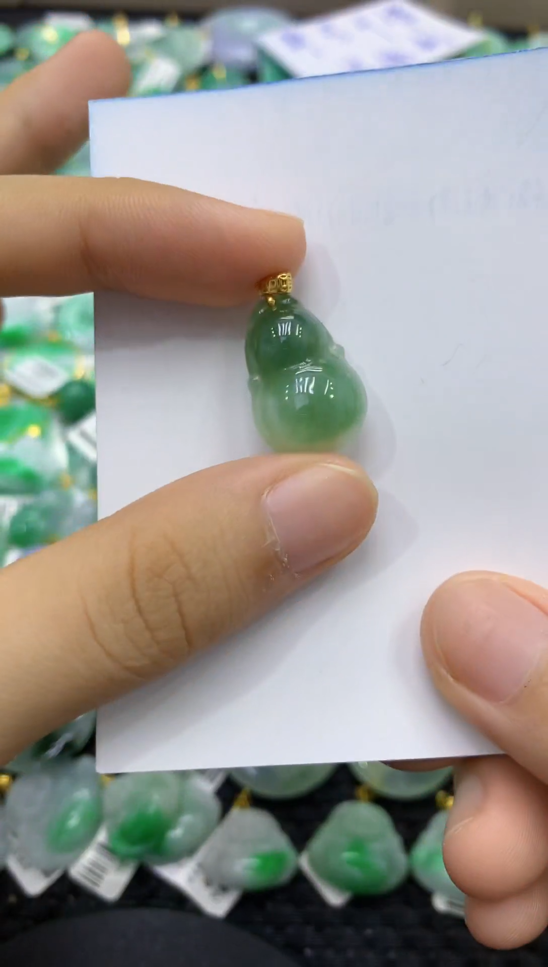 颈饰未镶嵌翡翠天然缅甸翡翠A货