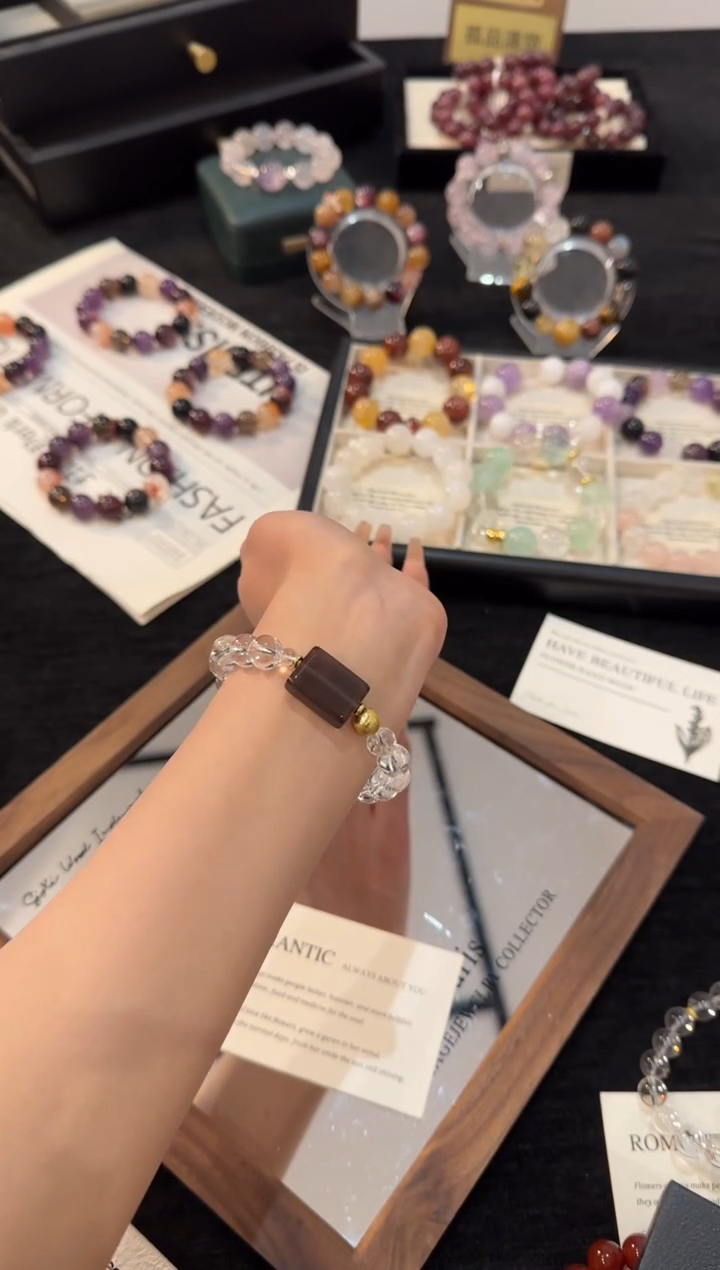 合金手链水晶白水晶x3278