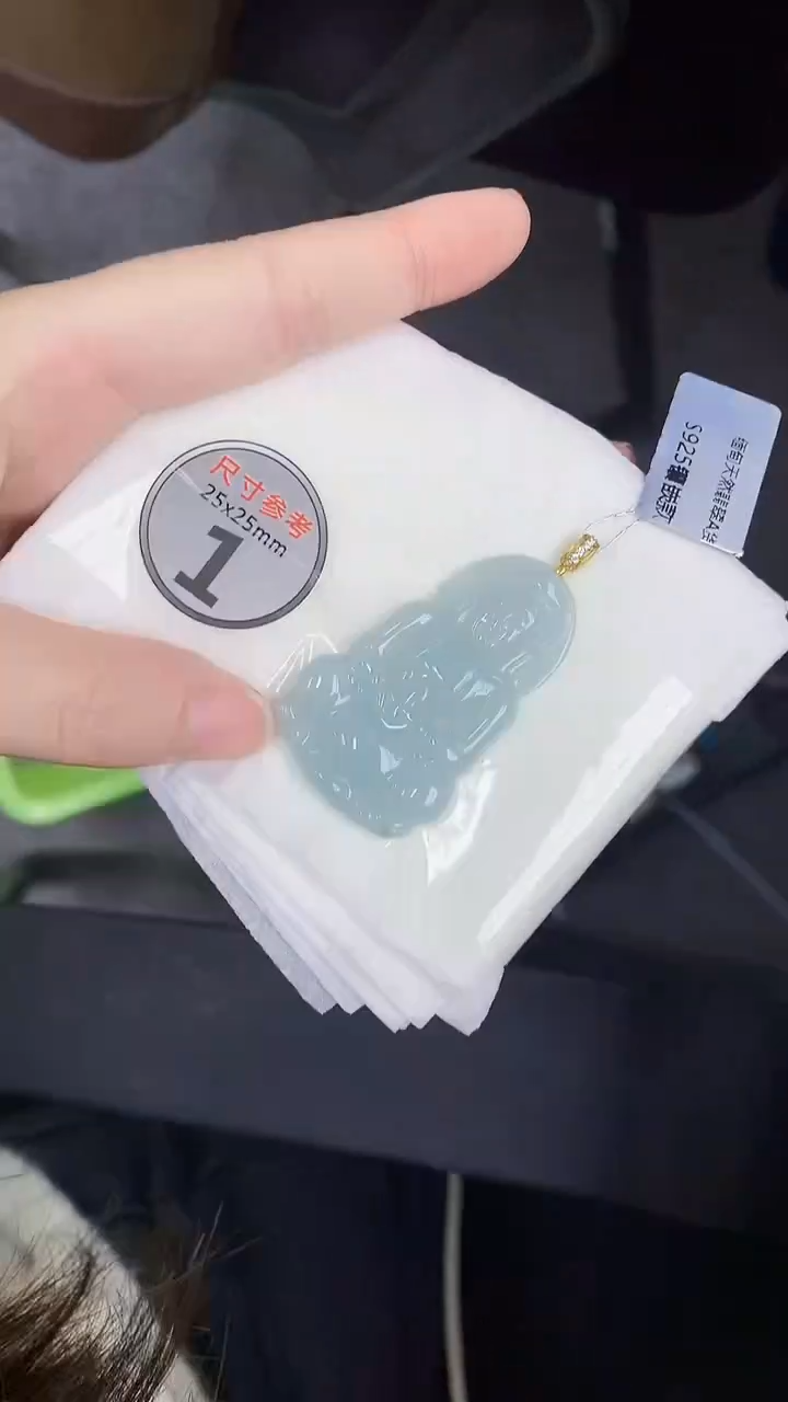 颈饰银S925镀金镶嵌翡翠 天然缅甸A货百元以上9元证书费自理