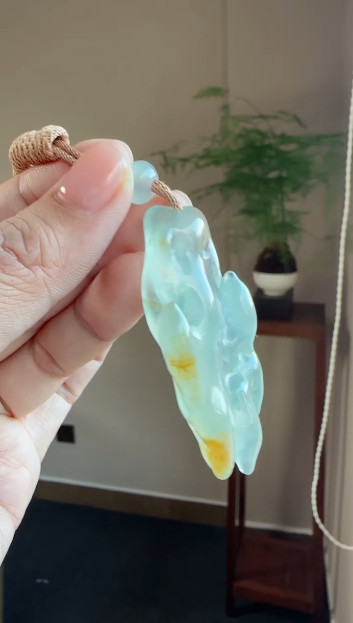 未镶嵌挂件翡翠洋 冰雪消融