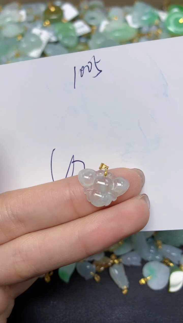 【闪购商品】翡翠颈饰18K金镶嵌 天然翡翠A货