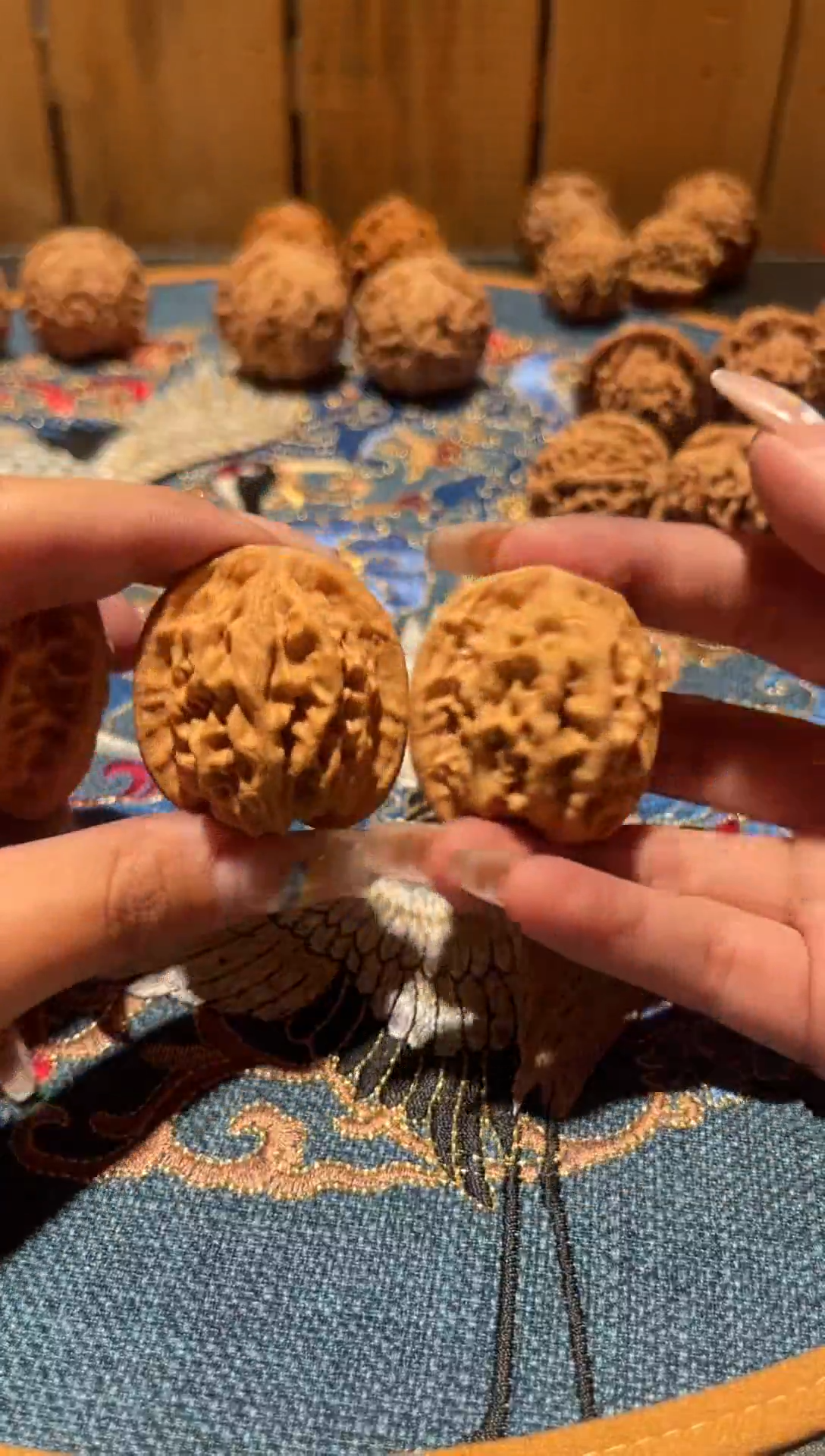 把件文玩核桃525 刘子龙一代天地磕尖38