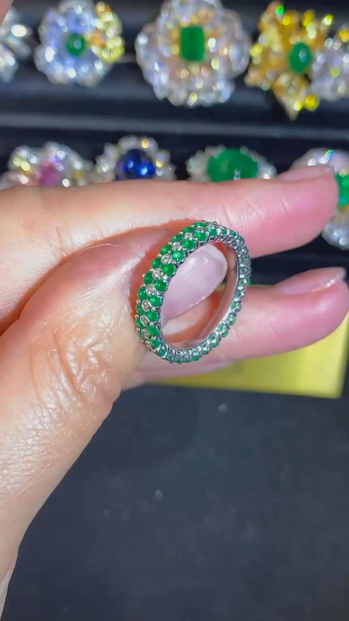 【闪购商品】祖母绿戒指未镶嵌1.5ct