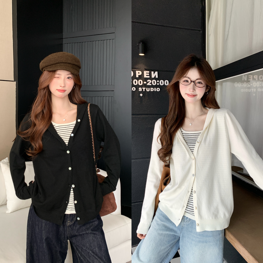 2025秋装新款大码女假两件条纹拼接长袖针织衫韩系叠穿上衣68667