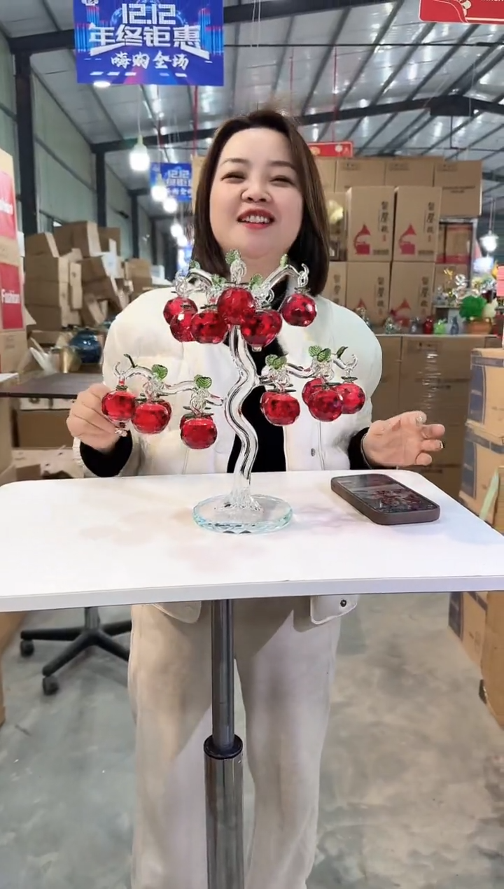 【闪购商品】玻璃于清花器C-早58