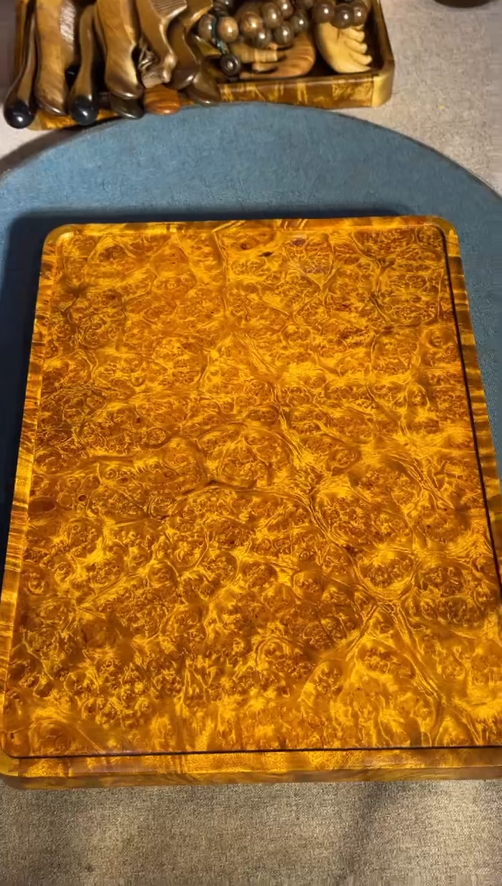 乌木类成套家具超大瘤疤茶盘 26