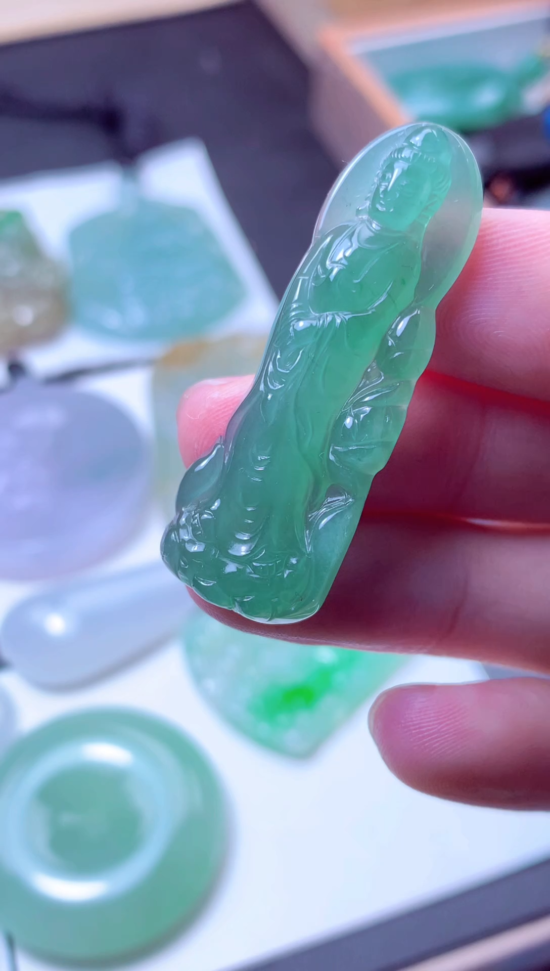 颈饰未镶嵌翡翠天然A货翡翠