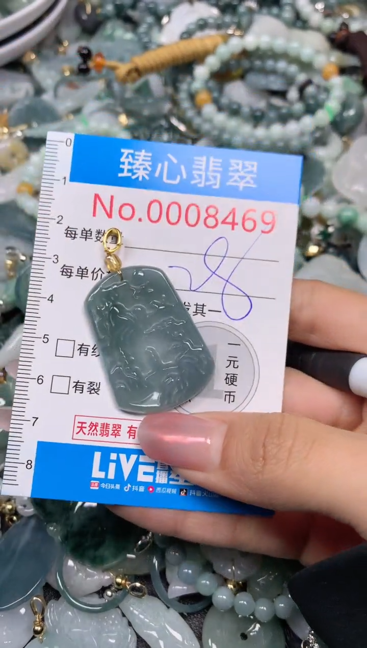 【闪购商品】翡翠颈饰未镶嵌含绳0008469