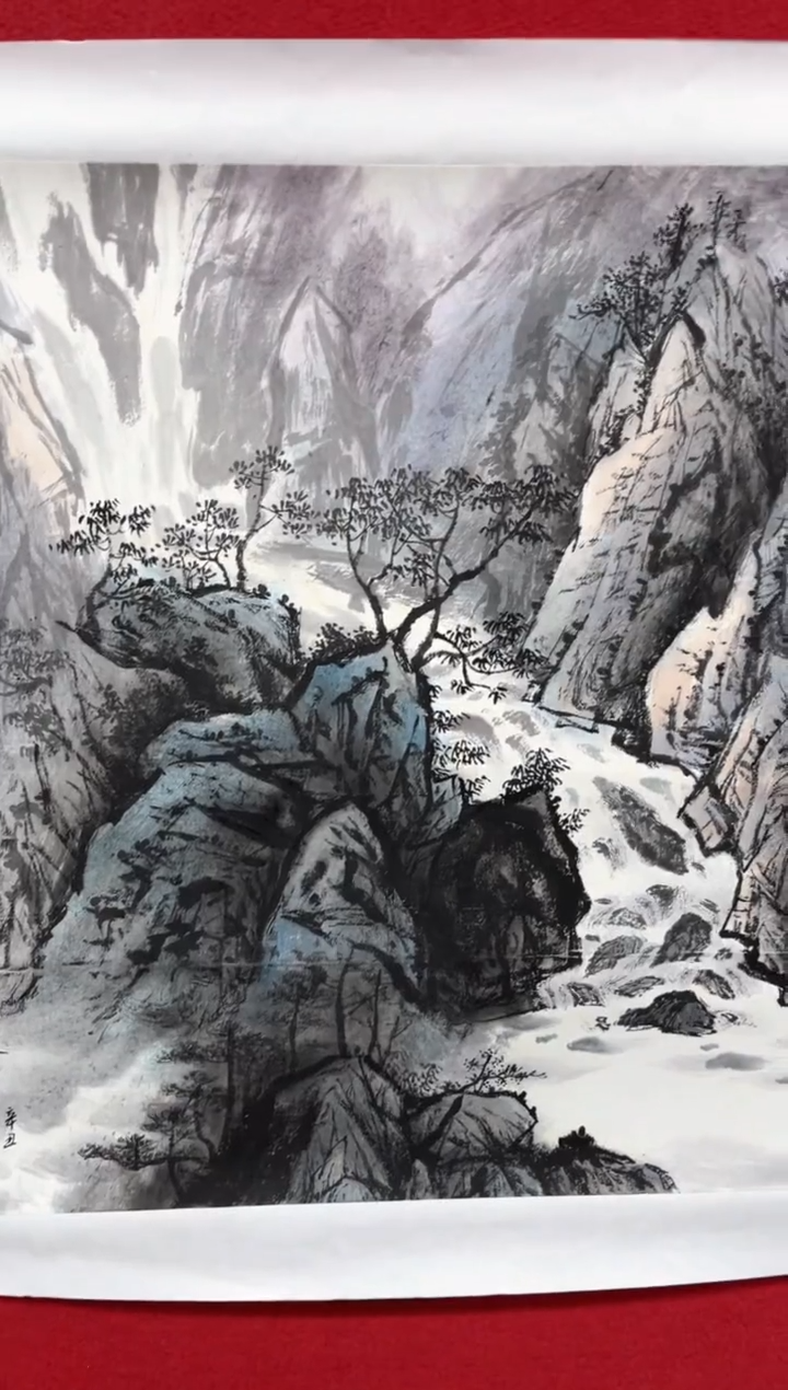 【闪购商品】书法孟昭坤金书原作泉声