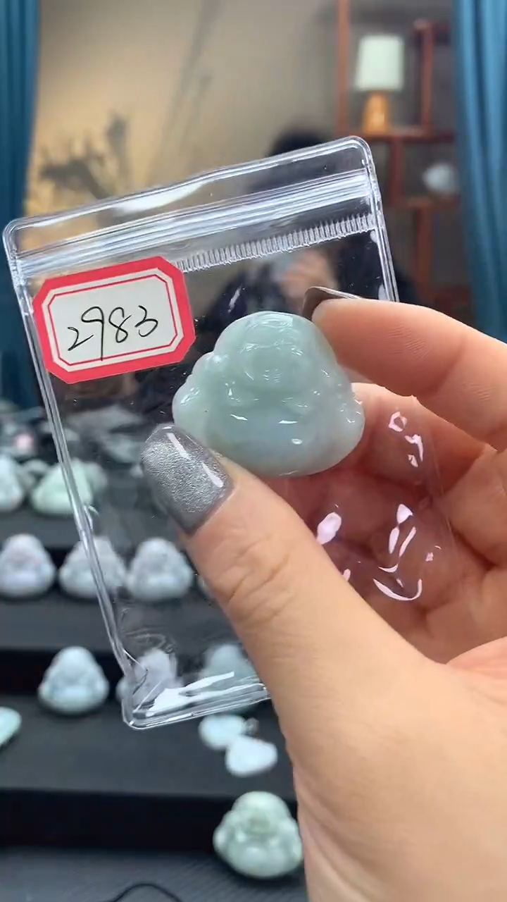 颈饰未镶嵌翡翠佛公2983