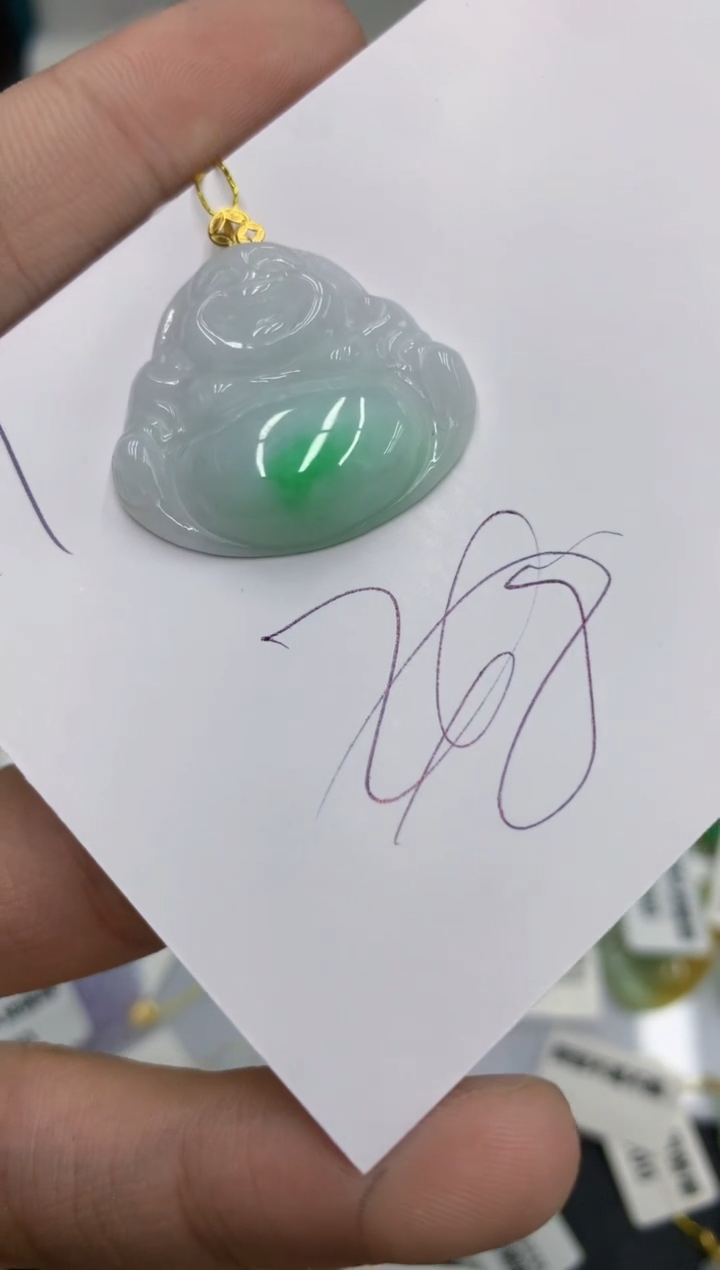 【闪购商品】翡翠颈饰18K金镶嵌号链接111111