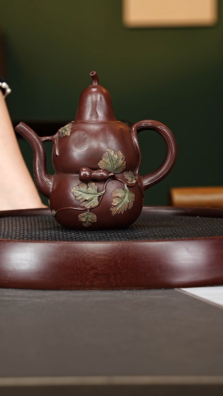 茶壶紫砂寻**?茶壶紫砂79QYJ洋桶 老紫泥200cc