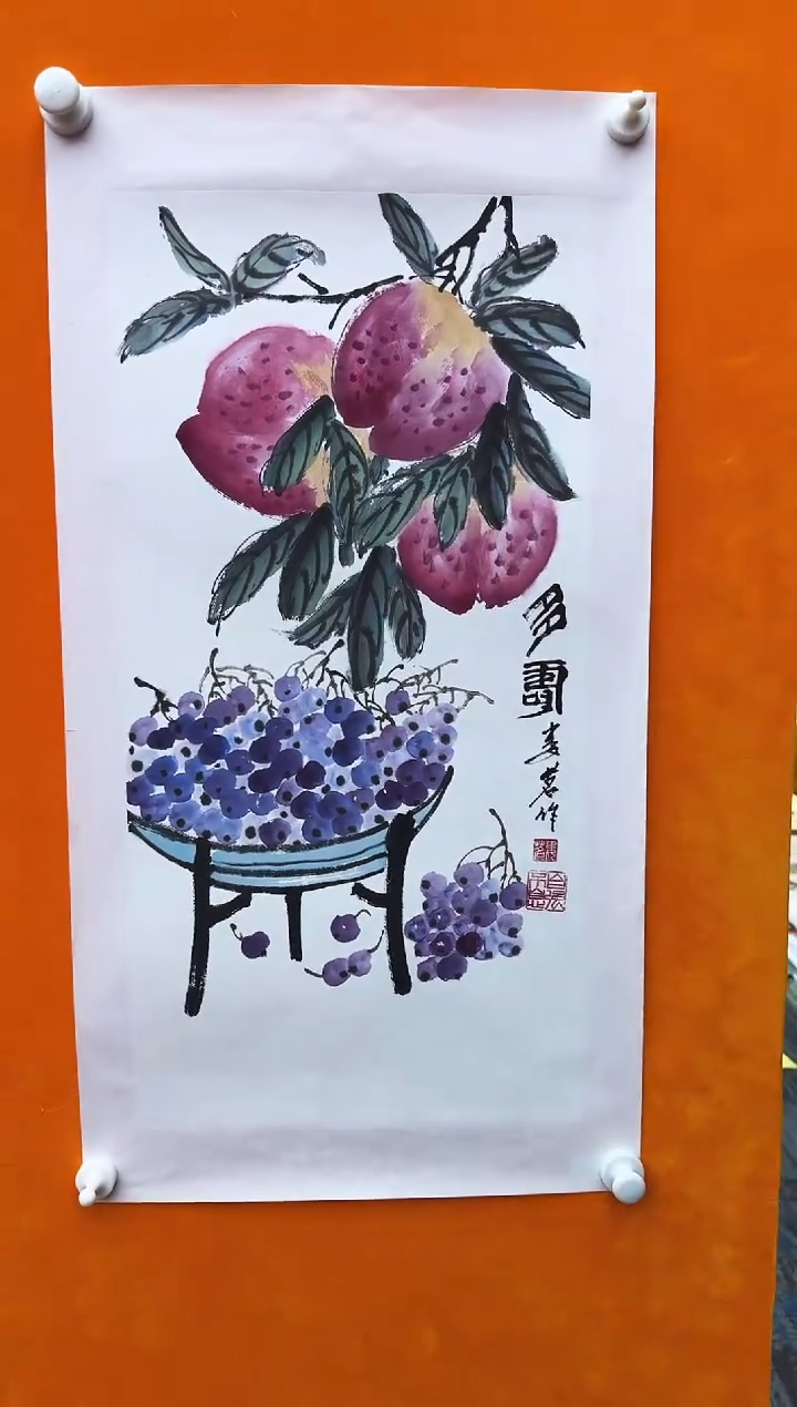国画娄茗精品绘画作品12