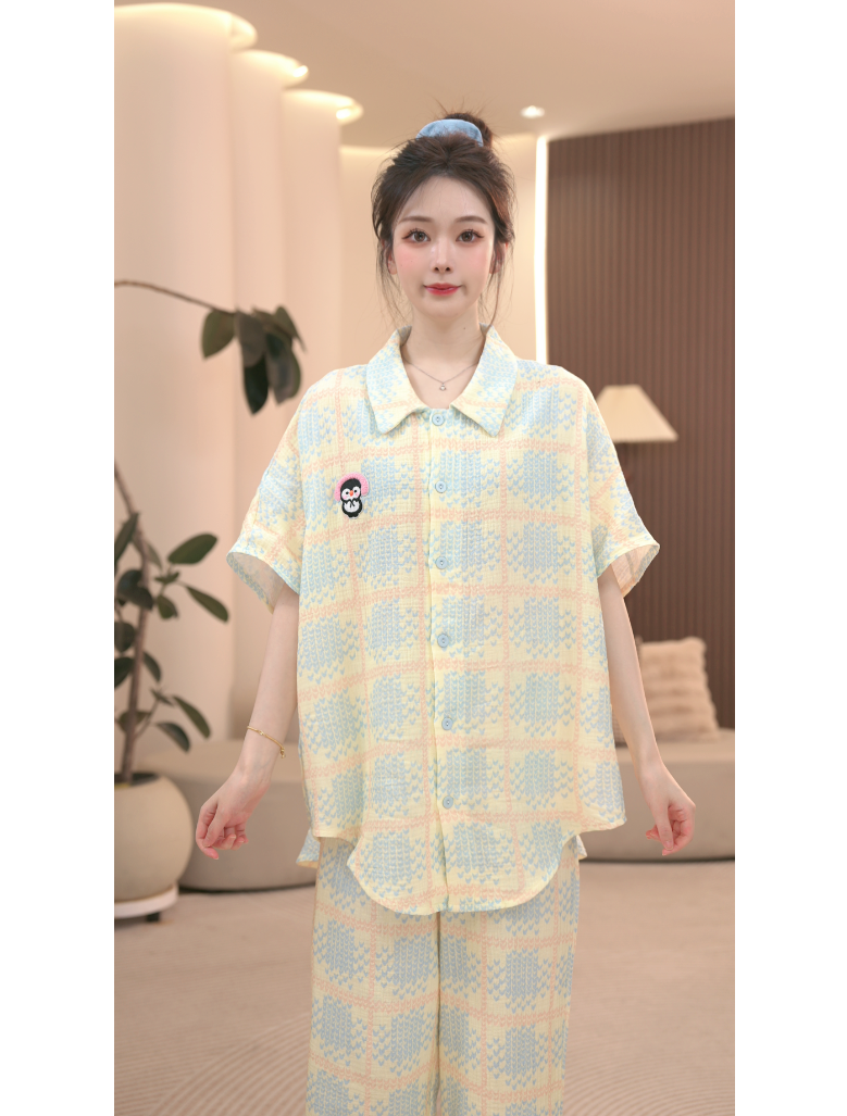 DM【企鹅派对】高定设计款时尚家居服套装