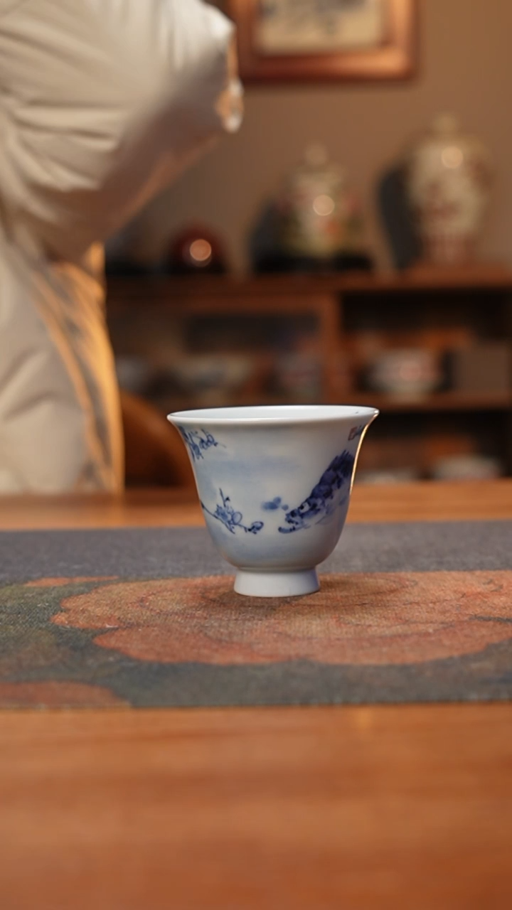 【闪购商品】康亭守艺有余系列：梅花鳜鱼闻香杯