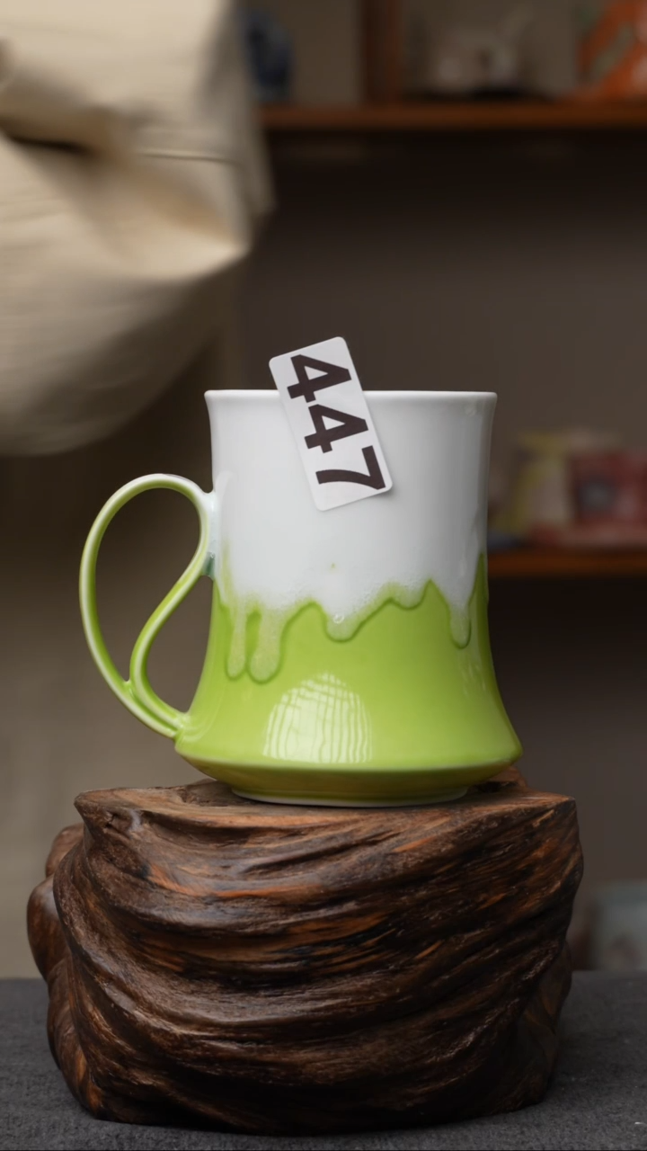 杯子447景德镇手创颜色釉杯（食品级）带冰裂纹