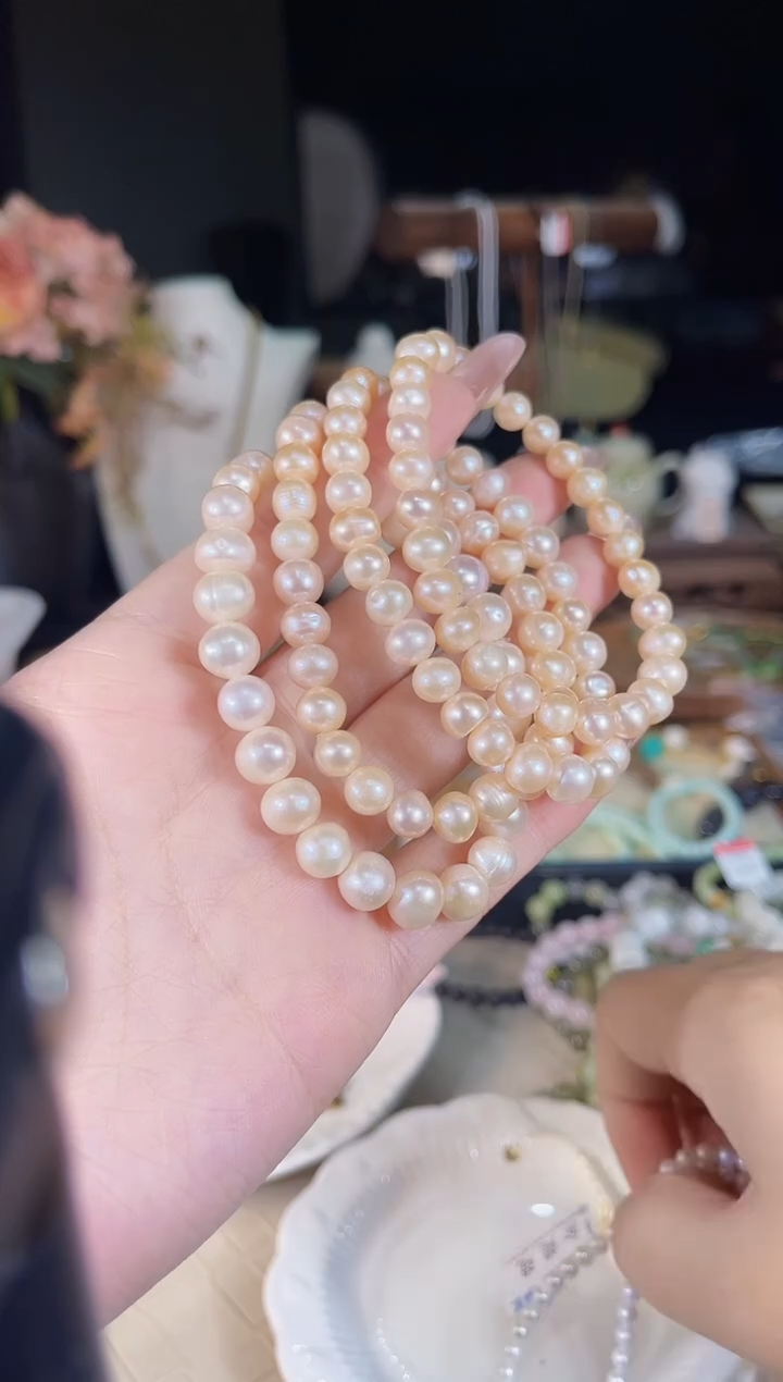 淡水珍珠手串未镶嵌多样性发货其一