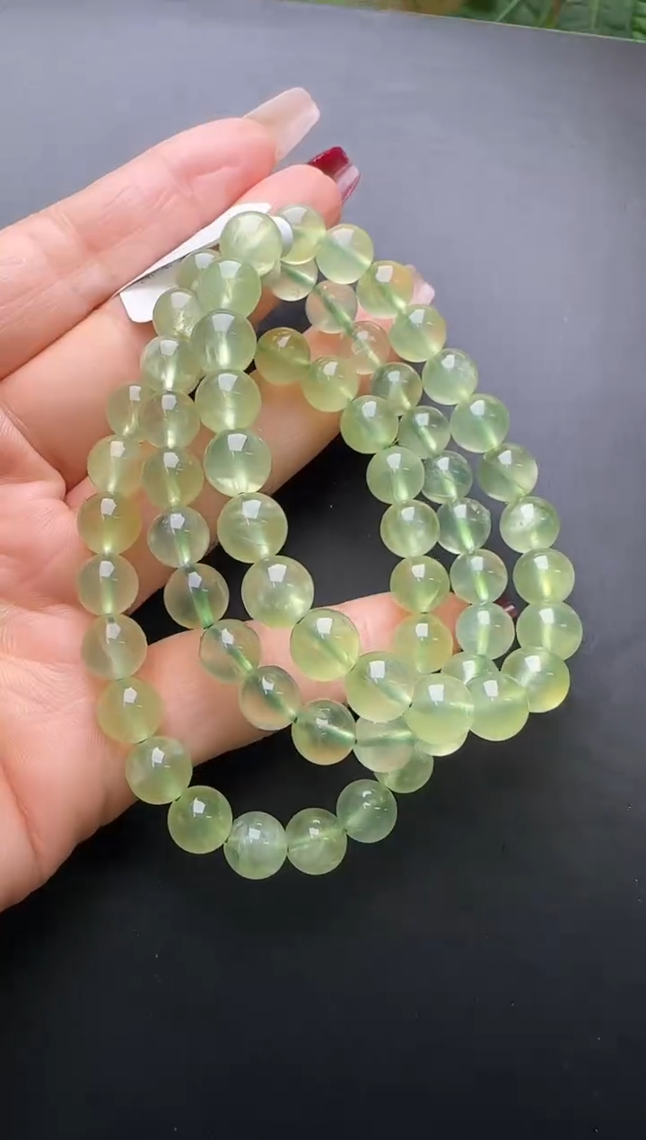 【闪购商品】葡萄石手串未镶嵌葡萄石手串8m+多样性发一JP37888