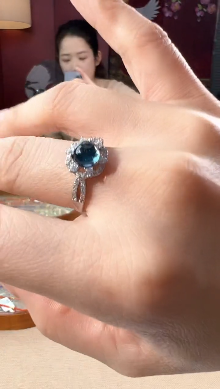 【闪购商品】托帕石戒指银S925镶嵌KT24102306