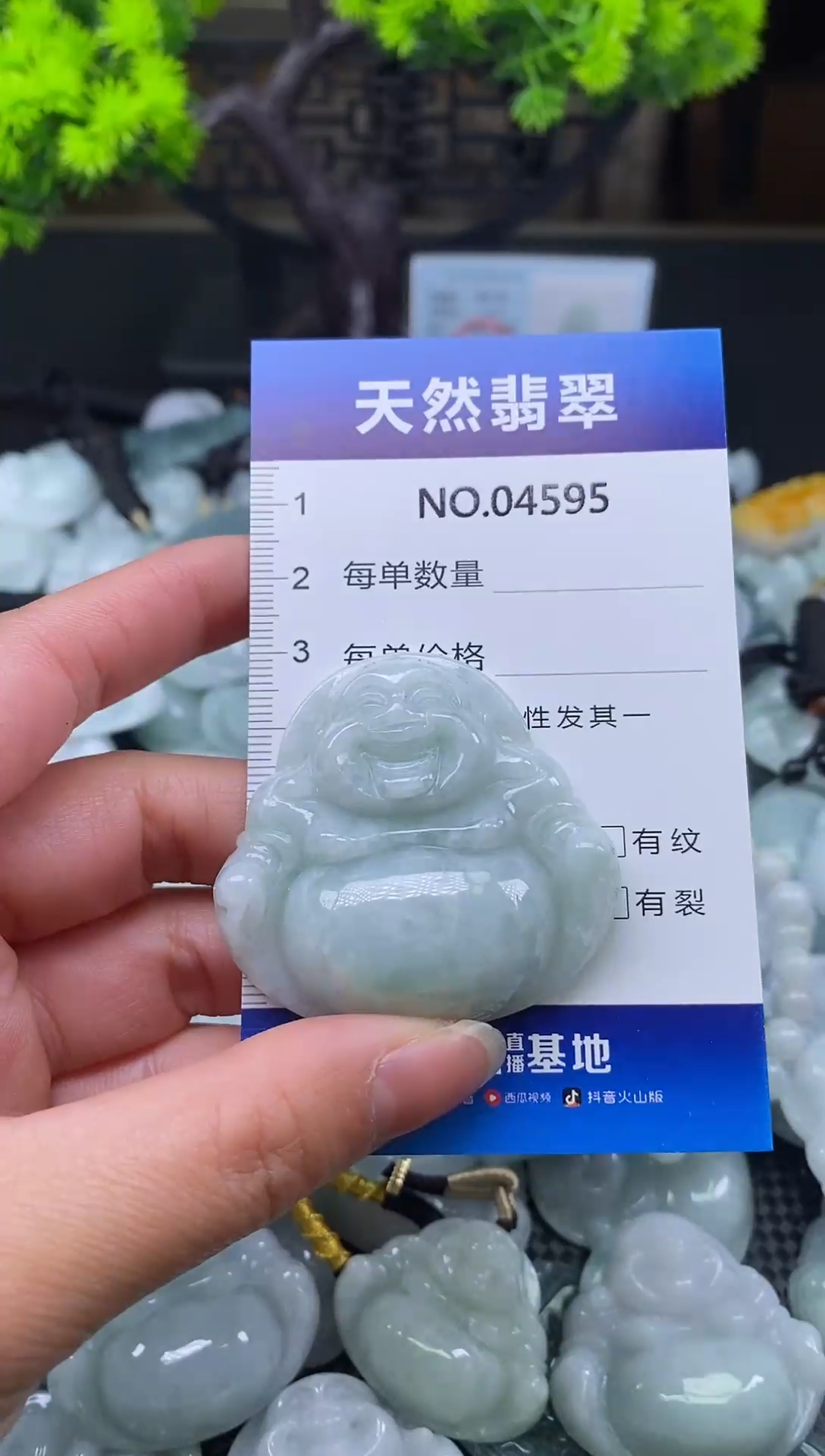 未镶嵌挂件翡翠天然缅甸翡翠4595