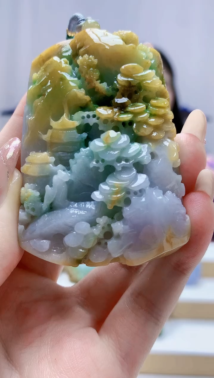 未镶嵌定制翡翠4812jw-毛货挂件5