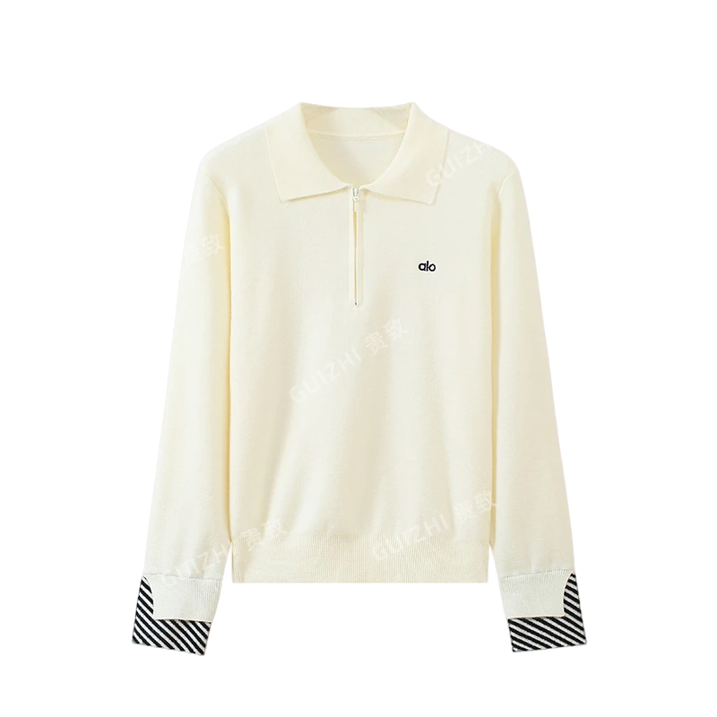 GZ166 韩系翻领套头针织衫