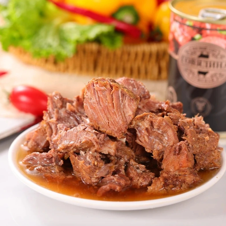 牛肉罐头白俄罗斯原装进口开罐即食338g*4罐