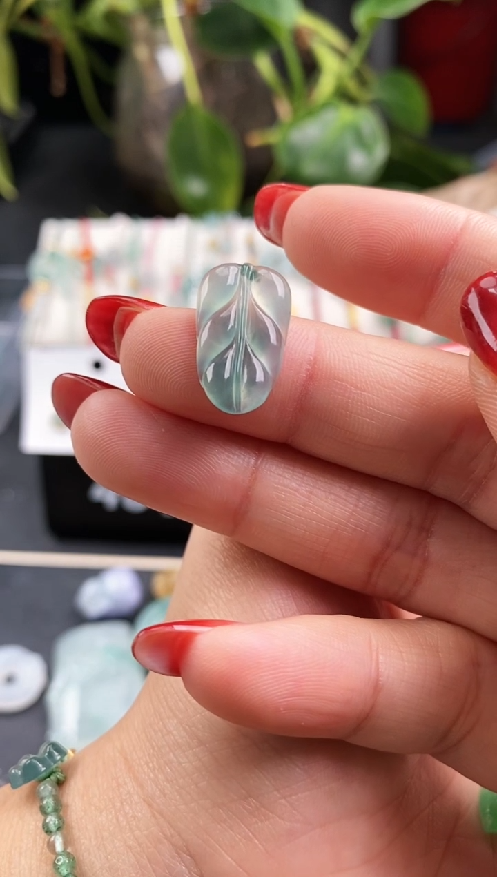 【闪购商品】翡翠戒指未镶嵌叶子