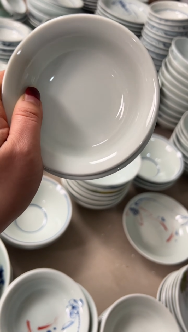 明舟微瑕玉青4.5寸正德碗（2只装）