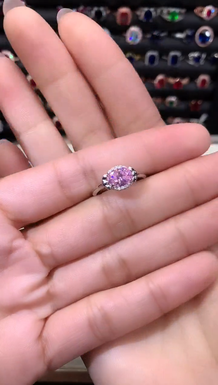 【闪购商品】蓝宝石戒指银S925镶嵌1