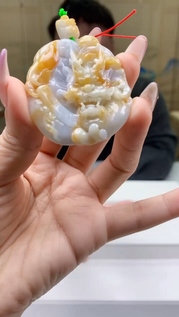 【闪购商品】定制翡翠未镶嵌5060ty-毛货挂件162