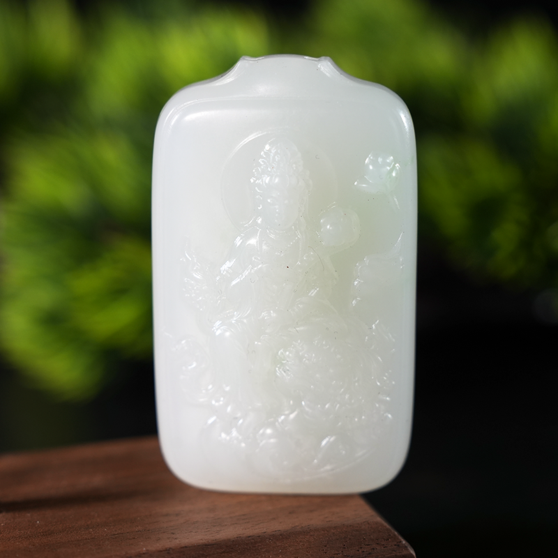 lot6 和田玉吊坠/DW51226-046522 保利山东