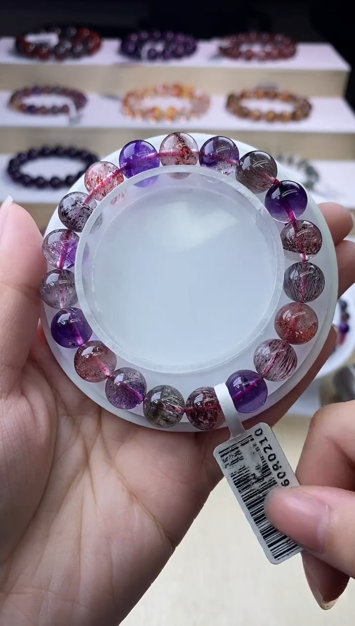 【闪购商品】水晶手链未镶嵌黑加仑超七单圈10m+