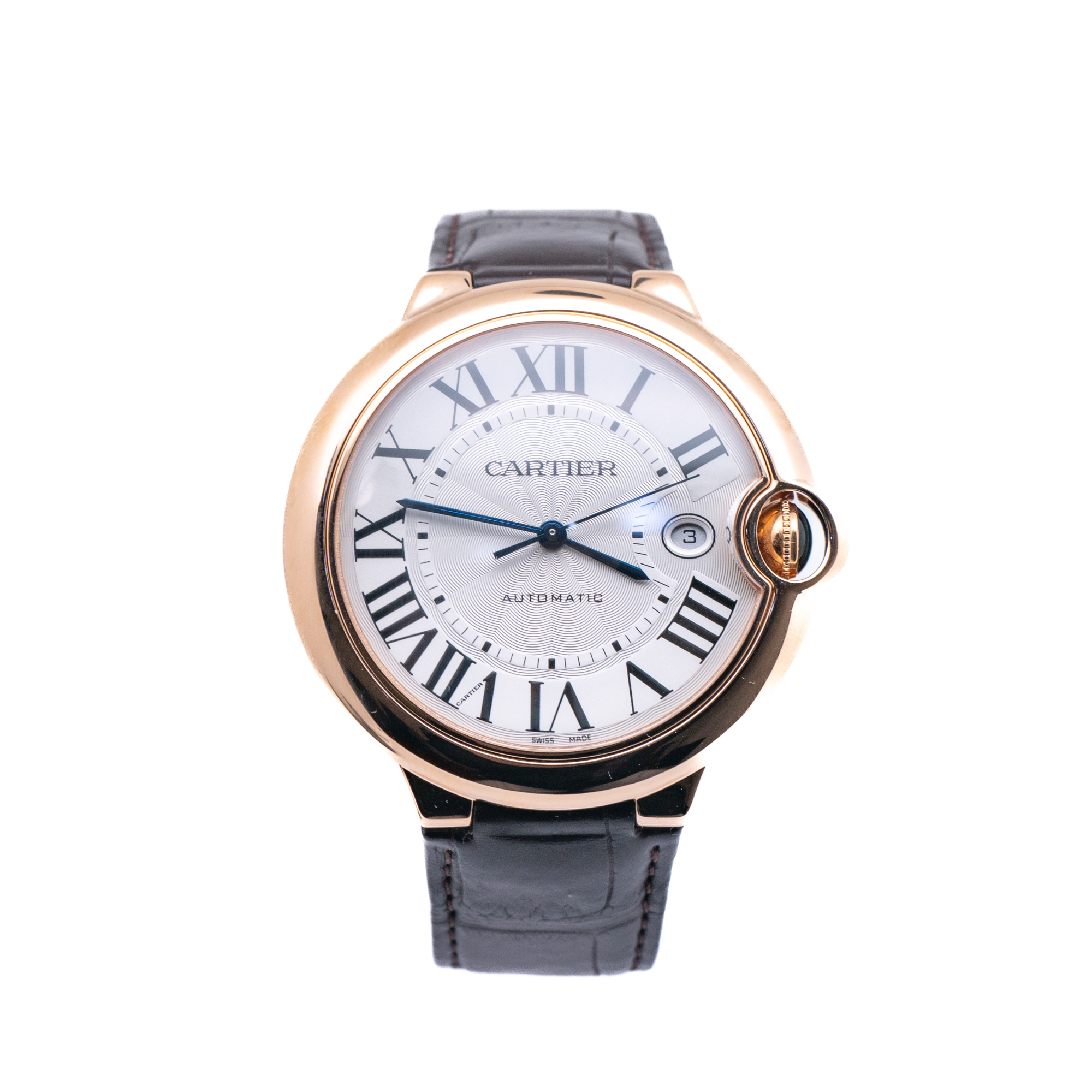 99新 Cartier/卡地亚 蓝气球系列 WGBB0030 42玫瑰金机械 男 全套