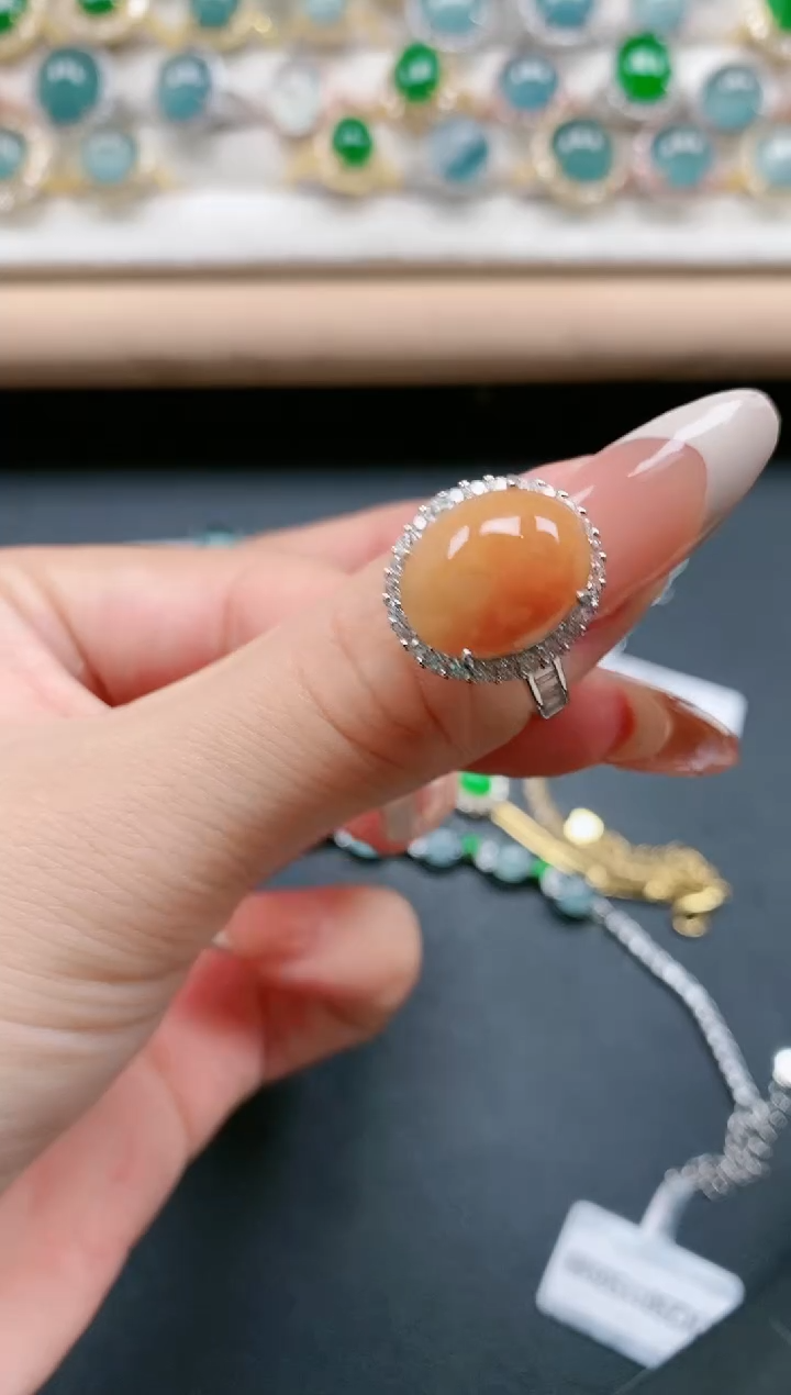 【闪购商品】翡翠戒指银S925镶嵌11111111