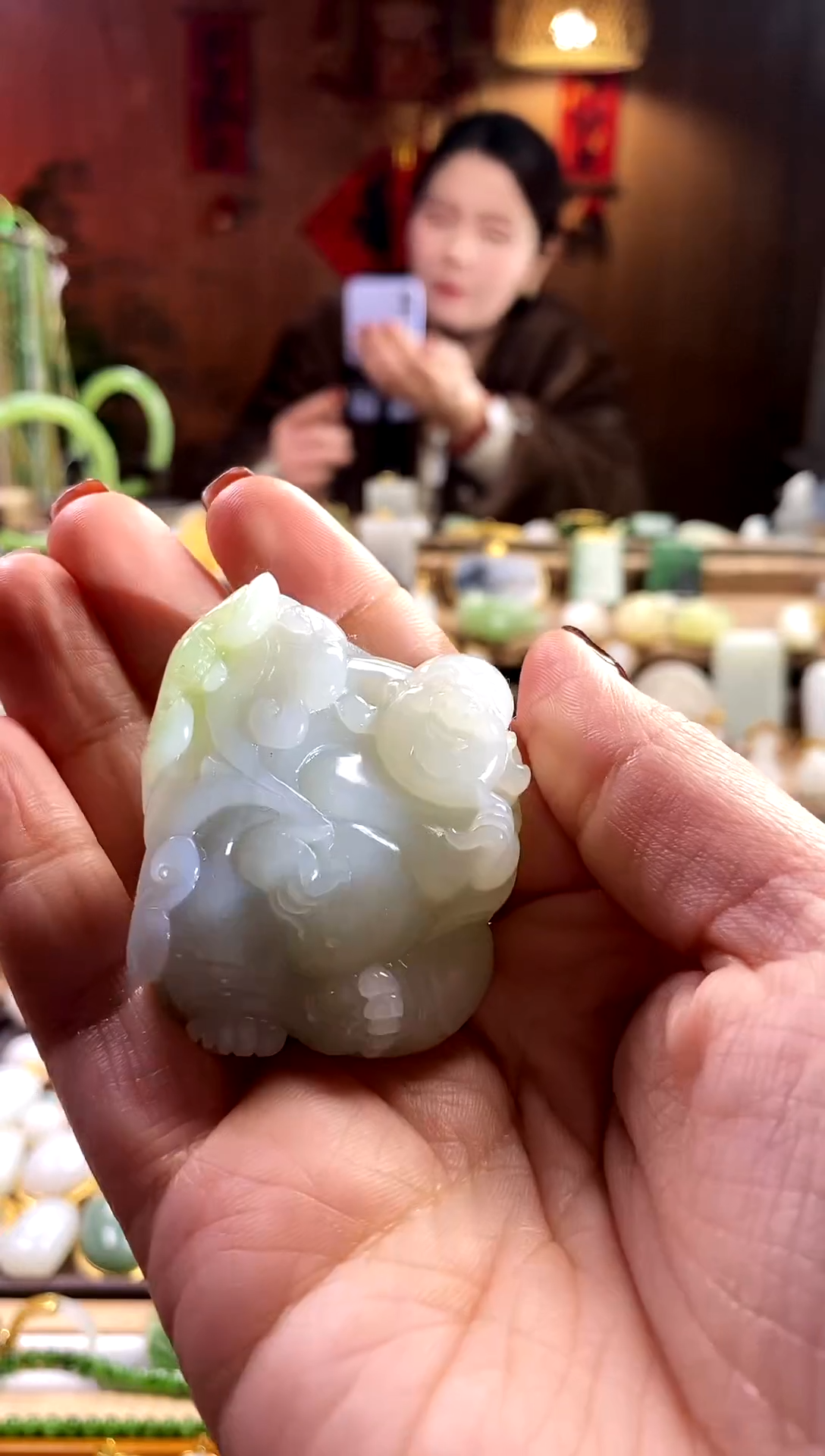 【闪购商品】和田玉吊坠未镶嵌。