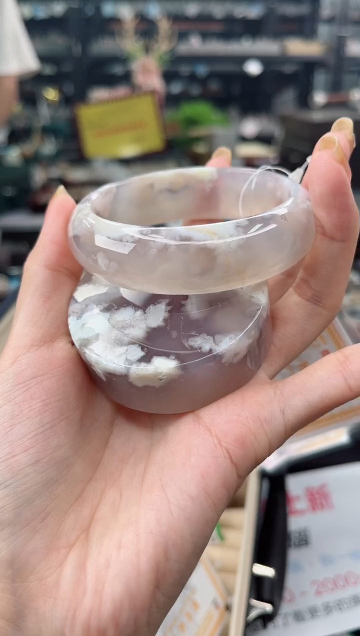 【闪购商品】石英质玉手镯未镶嵌58圈口（赠品镯心）3571238