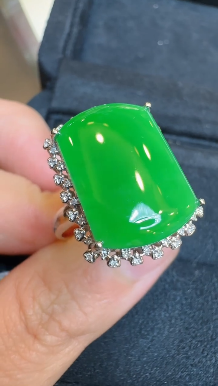 【闪购商品】翡翠戒指18K金镶嵌多样性团购发一件